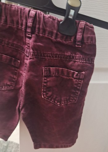 Bordo Erkek Çocuk Bağcıklı Şort - Görsel 2