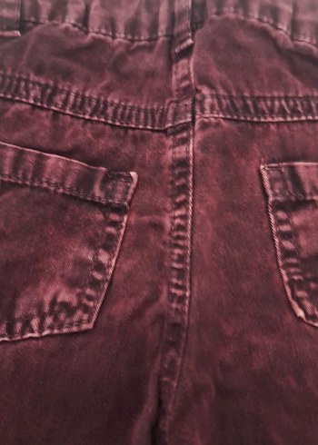 Bordo Erkek Çocuk Bağcıklı Şort - Görsel 5