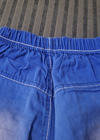 Erkek Çocuk Mavi Denim Şort - Görsel 3