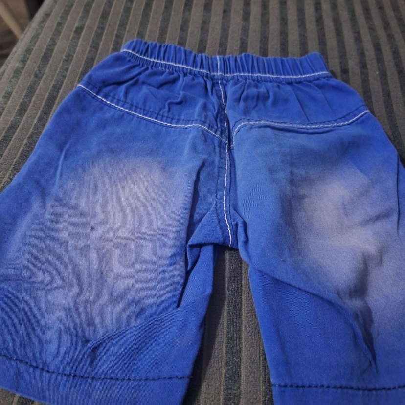 Erkek Çocuk Mavi Denim Şort - Görsel 4