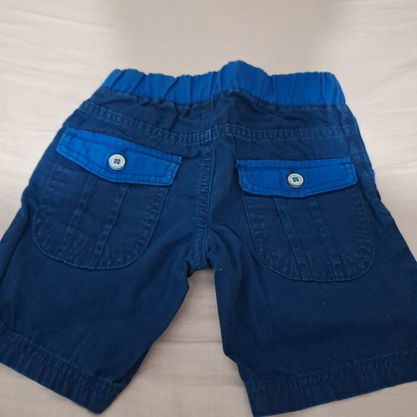 Erkek Çocuk Mavi Kot Şort - Görsel 2