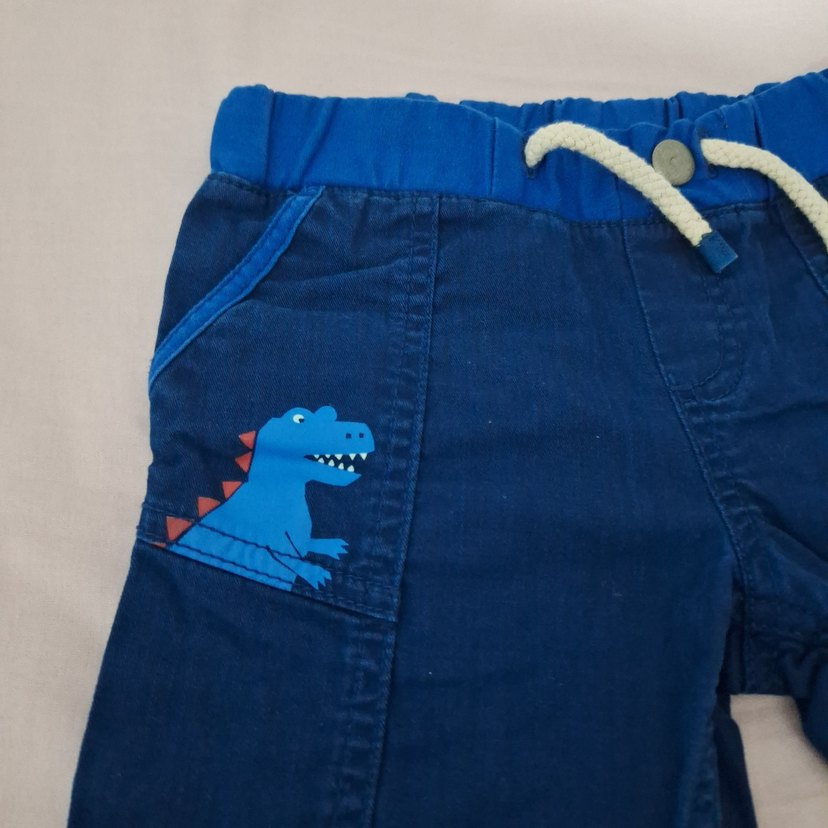 Erkek Çocuk Mavi Kot Şort - Görsel 3