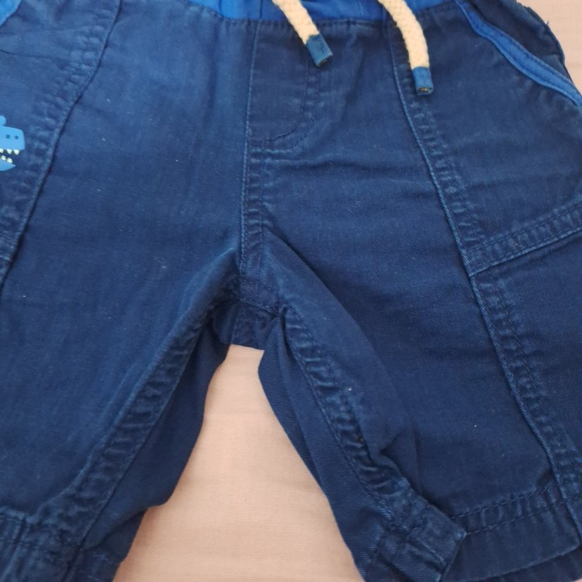 Erkek Çocuk Mavi Kot Şort - Görsel 4