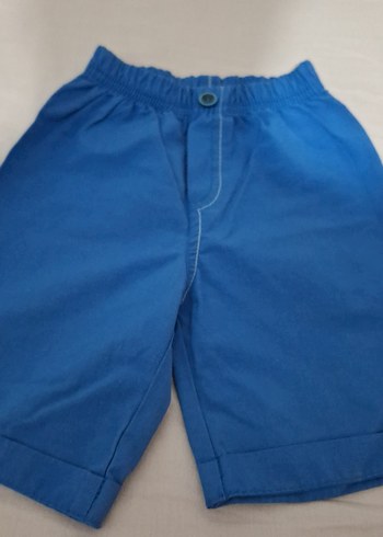 Erkek Çocuk Mavi Rahat Kesim Denim Şort - Görsel 2