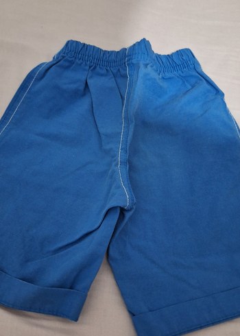 Erkek Çocuk Mavi Rahat Kesim Denim Şort - Görsel 4