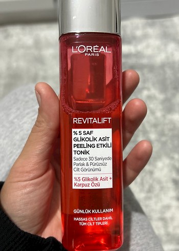 L'Oreal Paris Revitalift %5 Glikolik Asit Peeling Tonik 180ml