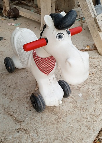 Beyaz Sallanan At Oyuncak - Görsel 2