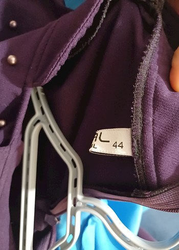 44 Beden mor Renk Uzun Kollu, İşlemeli Mor Uzun Elbise