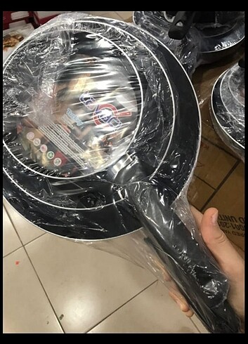 Üçlü teflon tava 