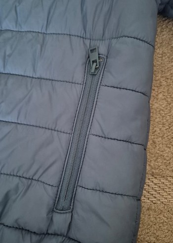 Mavi Kapüşonlu Erkek Çocuk Mont - Görsel 8