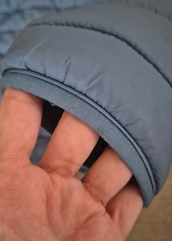 Mavi Kapüşonlu Erkek Çocuk Mont - Görsel 6