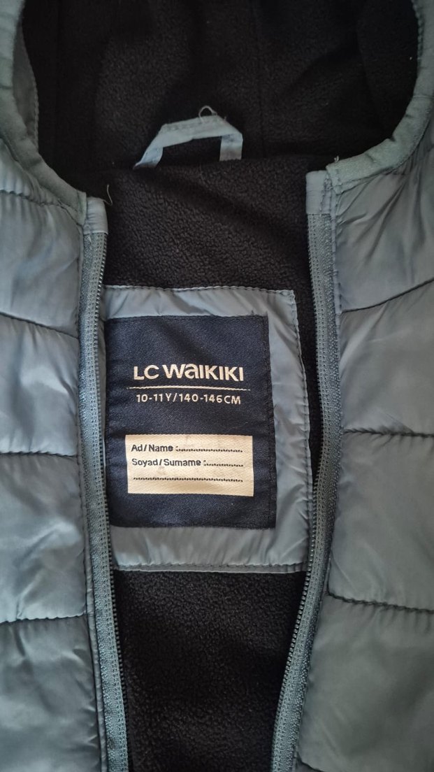 Mavi Kapüşonlu Erkek Çocuk Mont - Görsel 3