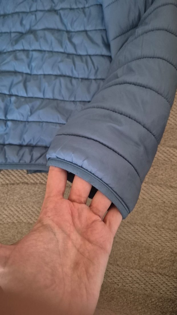 Mavi Kapüşonlu Erkek Çocuk Mont - Görsel 4