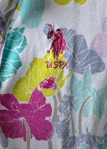 Uspa Polo yaka Kısa Kollu Kız Elbisesi - Görsel 3