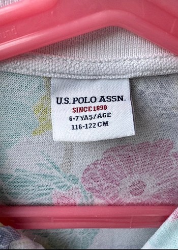 Uspa Polo yaka Kısa Kollu Kız Elbisesi - Görsel 4