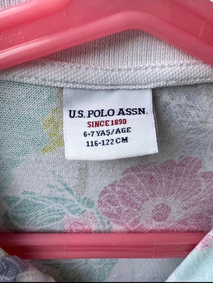 Uspa Polo yaka Kısa Kollu Kız Elbisesi - Görsel 4