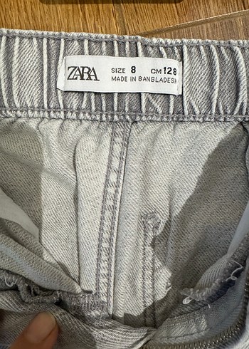 Zara 8 yaş açık gri jean - Görsel 4