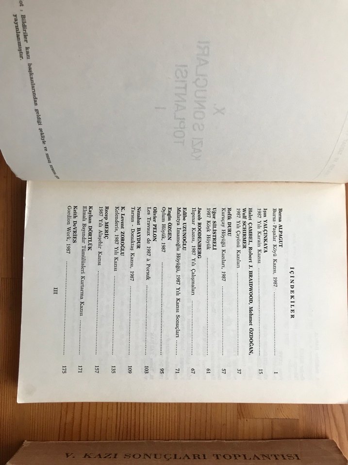 Kazı Sonuçları Toplantısı Kitapları IV, V, X - Görsel 2