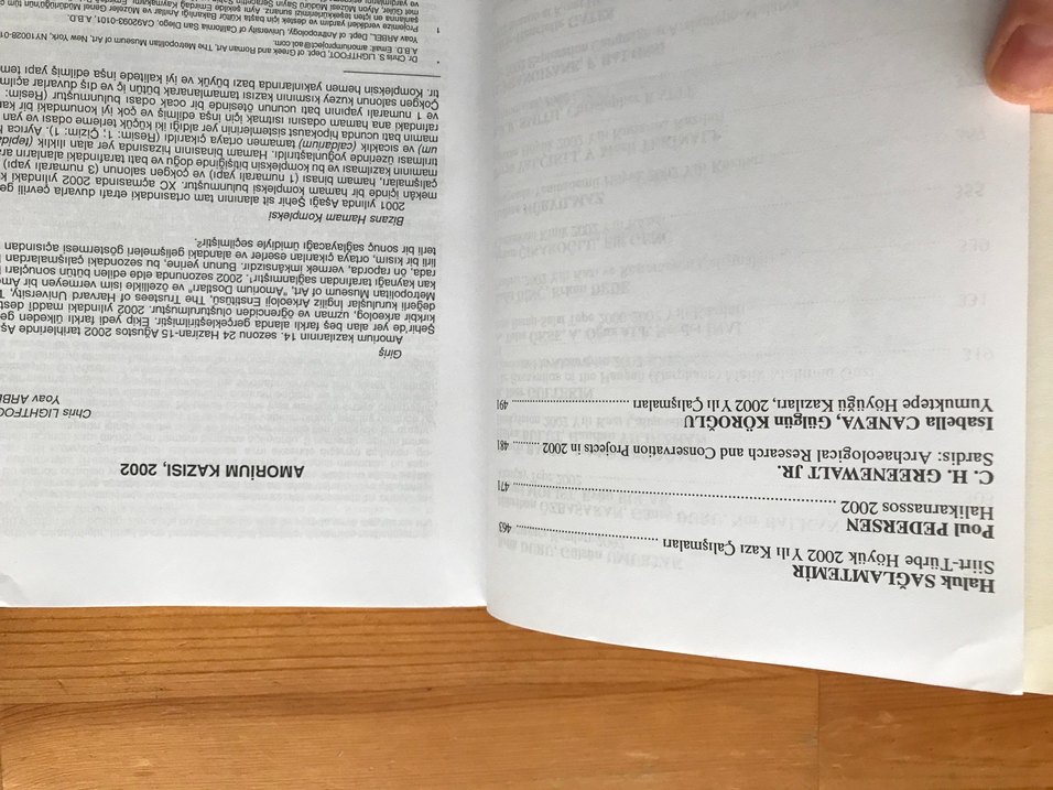 Kazı Sonuçları Toplantısı 1. ve 2. Cilt Kitapları - Görsel 4