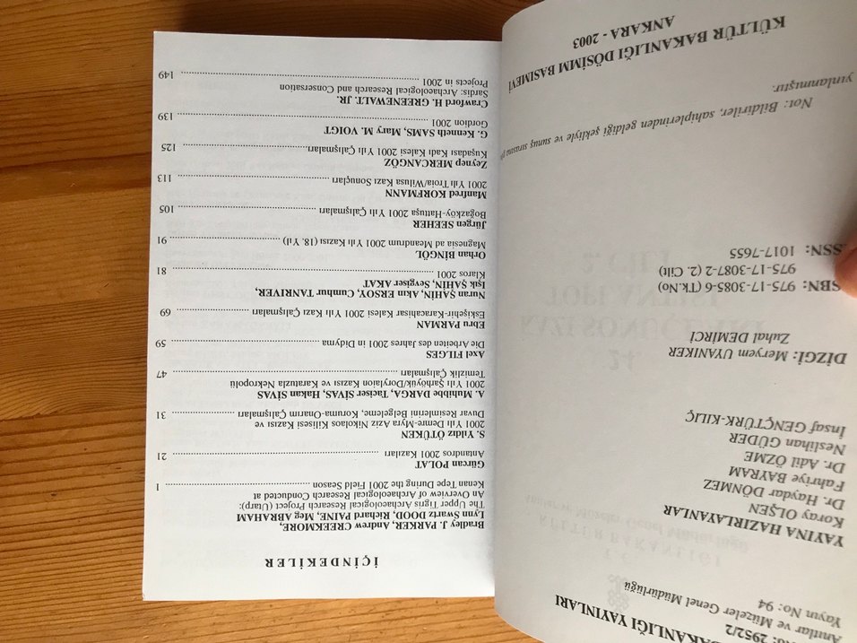 Kazı Sonuçları Toplantısı 1. ve 2. Cilt Kitapları - Görsel 5