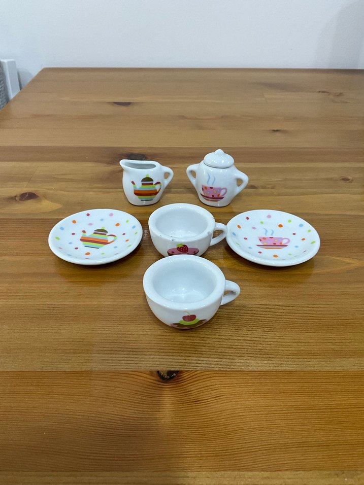 Porselen Oyuncak Çay Seti - Görsel 3