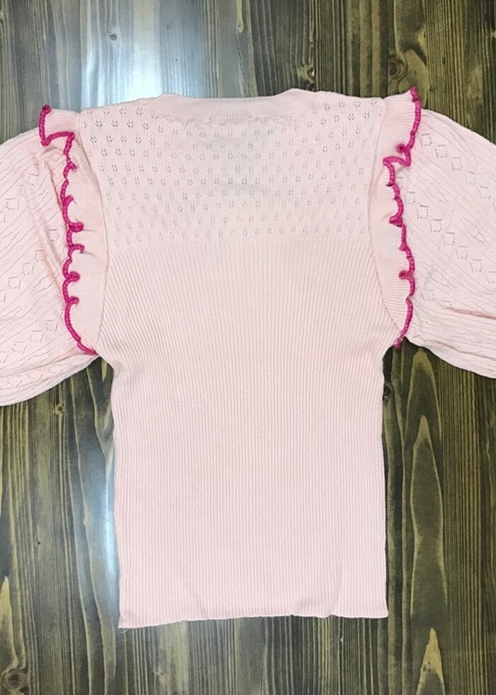 Oasis Kadın Triko Kısa Kollu Kazak - Görsel 4