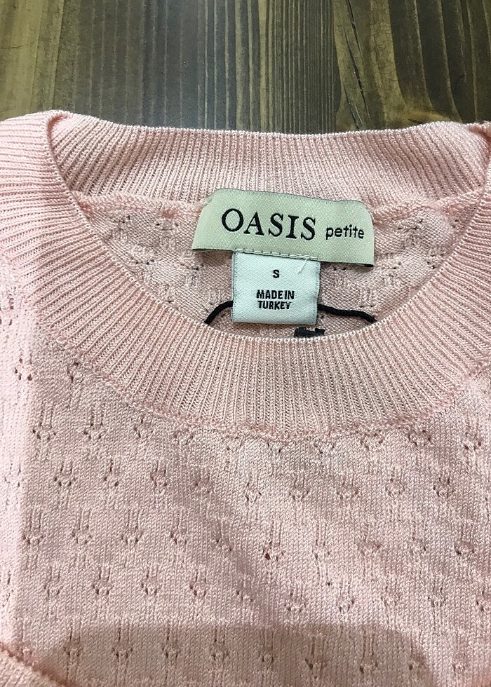 Oasis Kadın Triko Kısa Kollu Kazak - Görsel 3