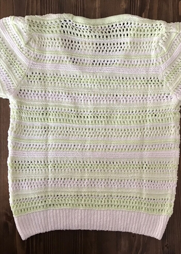 Oasis Kadın Kısa Kollu Kadın Triko Bluz - Görsel 5