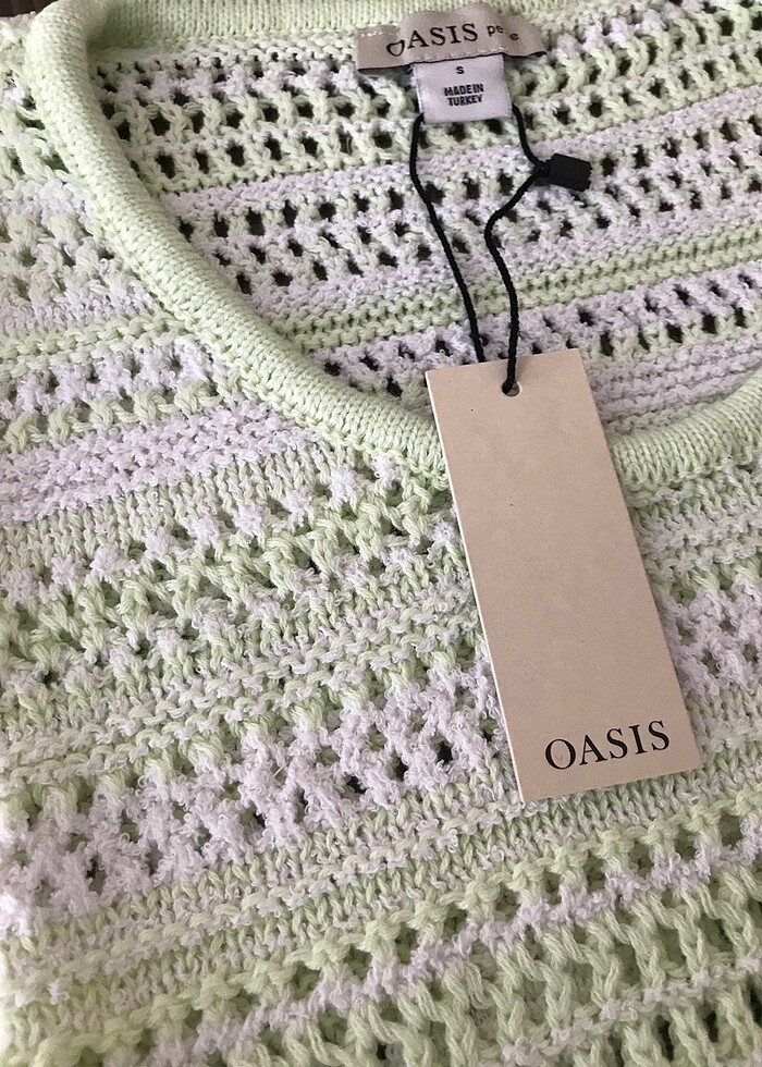 Oasis Kadın Kısa Kollu Kadın Triko Bluz - Görsel 2