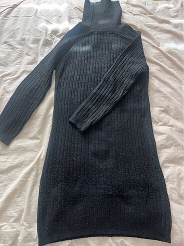 Siyah boğazlı kazak - elbise - tunik