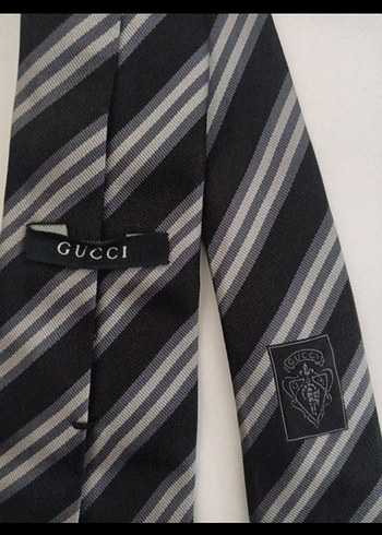 Gri Çizgili Erkek Kravat - Görsel 3