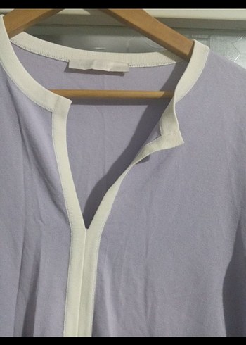 Uzun Kollu V Yaka Rahat Elbise - Görsel 3