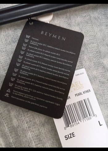 Gri Örgü Kadın Hırka Midi Boy - Görsel 5