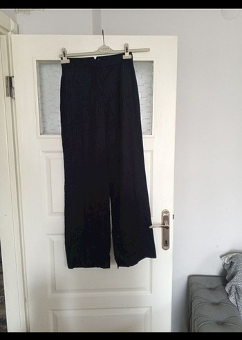 Kadın Kemerli Midi Denim Pantolon - Görsel 2