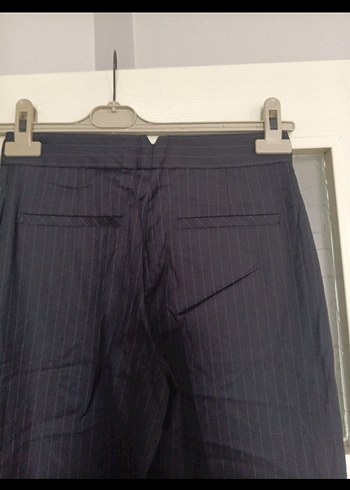 Kadın Kemerli Midi Denim Pantolon - Görsel 4