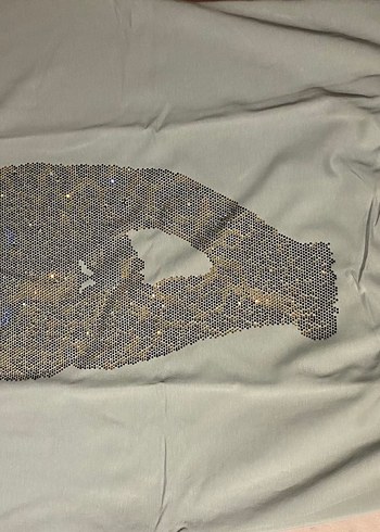xl Beden Gri Nakışlı parıltılı Kadın eşofman takımı
