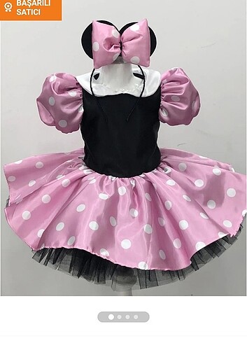 4 Yaş Beden Minnie mouse kostüm elbise