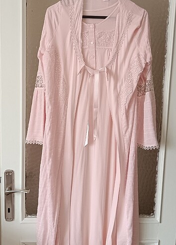 Lohusa Sabahlıklı Gecelik Takımı  - Görsel 3