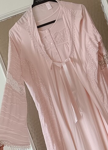 Lohusa Sabahlıklı Gecelik Takımı  - Görsel 4