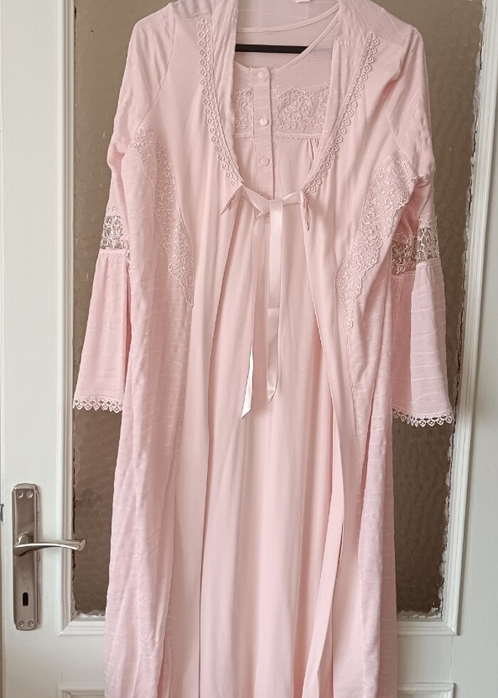 Lohusa Sabahlıklı Gecelik Takımı  - Görsel 3