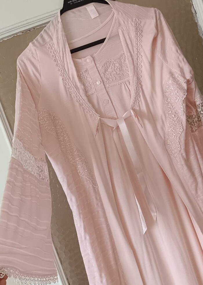 Lohusa Sabahlıklı Gecelik Takımı  - Görsel 4