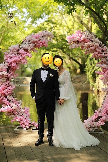 38 Beden beyaz Renk Cansu Susam Gelinlik