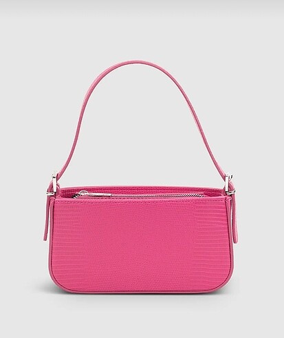 Beden pembe Renk Housebags Pembe İçi Astarlı Baget Çanta