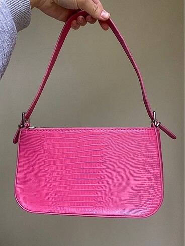 Beden Housebags Pembe İçi Astarlı Baget Çanta