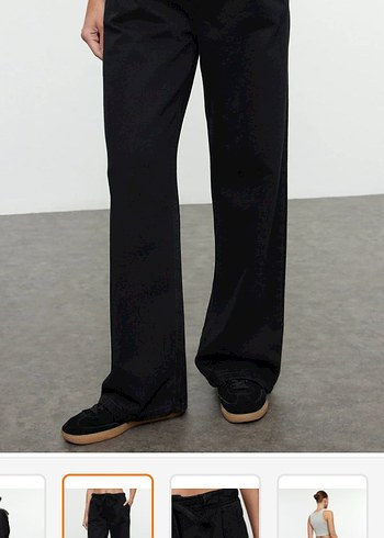 Siyah Regular Fit Midi Kadın Kot Pantolon