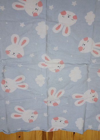 Pamuklu Mavi Çocuk Battaniyesi - Görsel 3