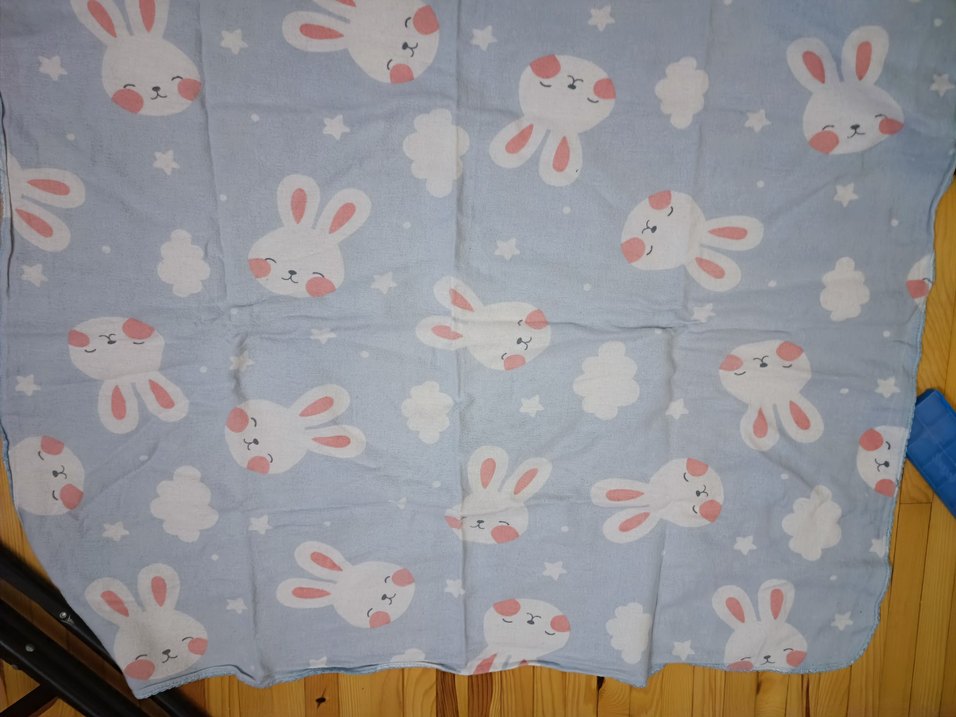 Pamuklu Mavi Çocuk Battaniyesi - Görsel 3