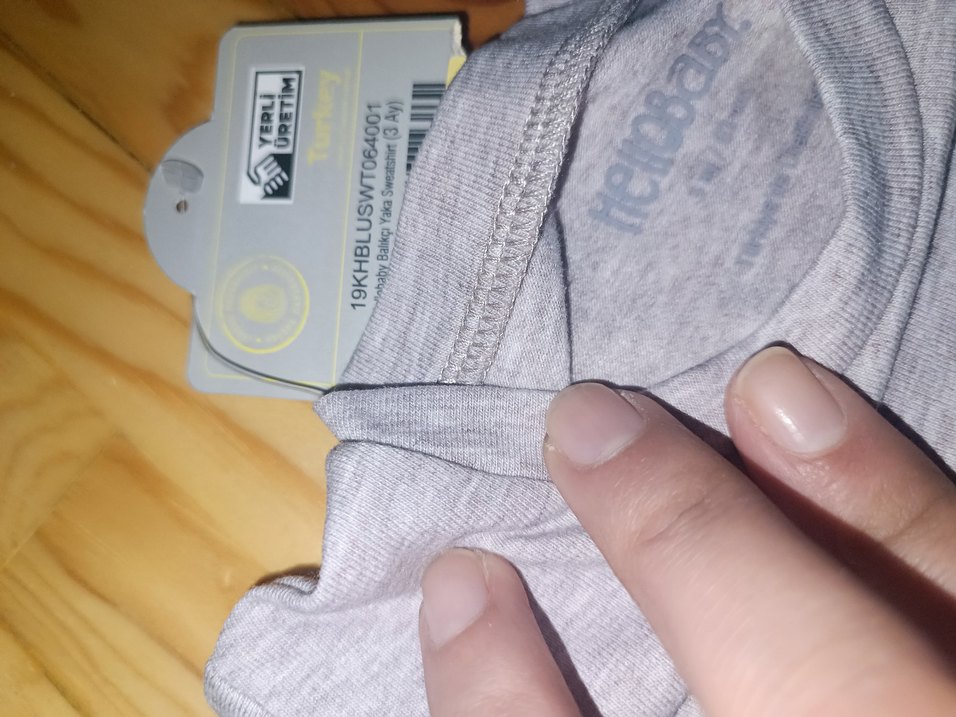 Gri Uzun Kollu Erkek Çocuk Tişört - Görsel 3