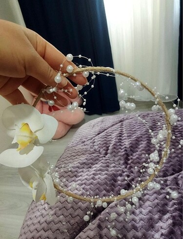  Beden beyaz Renk Nikah tacı