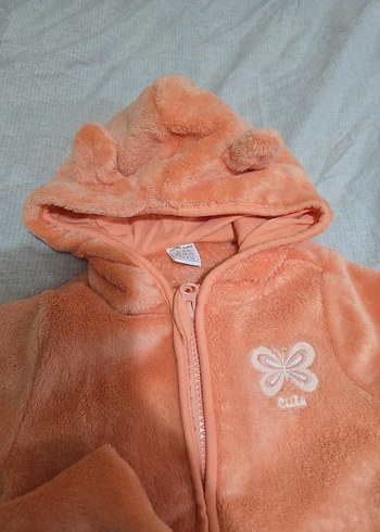 LC Waikiki Turuncu Peluş Bebek Kız Takımı